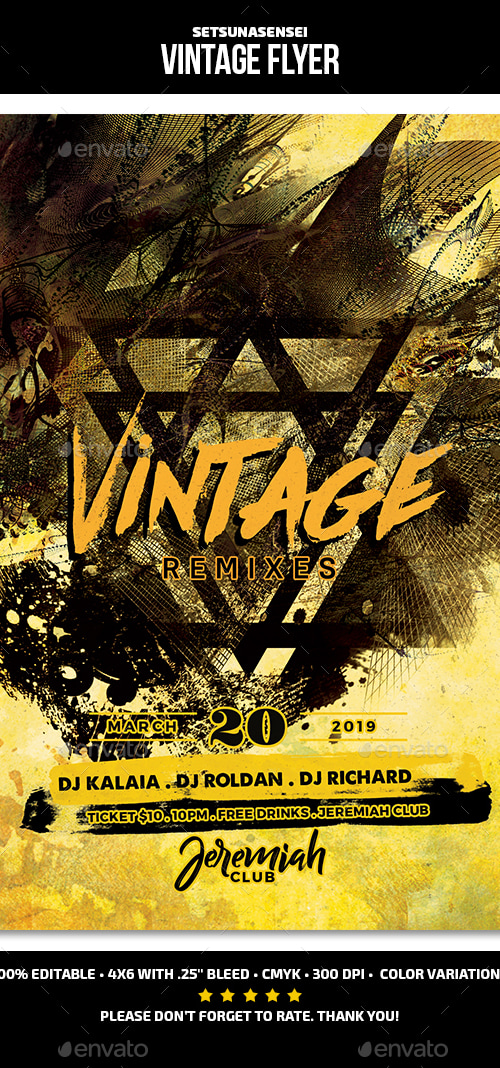 Vintage Flyer, Print Templates | GraphicRiver
