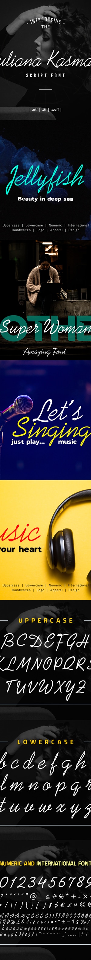 Juliana Kasman Script Font, Fonts | GraphicRiver