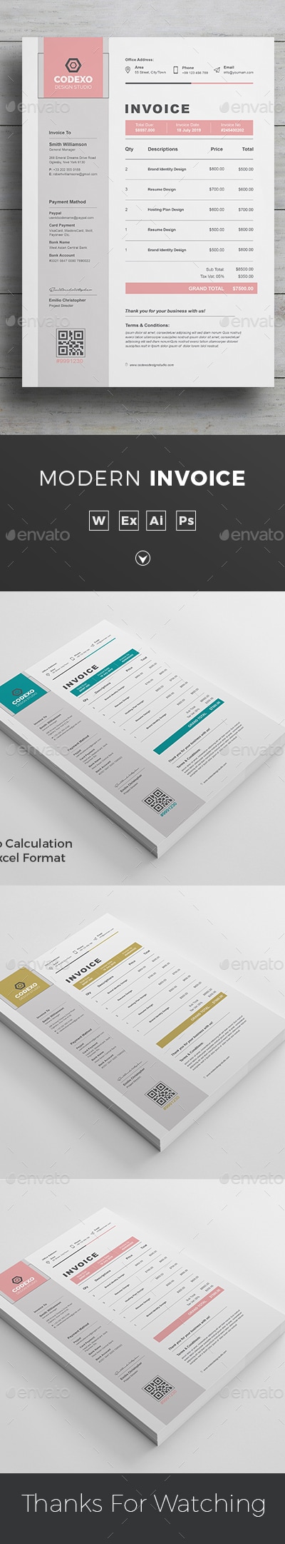 Invoice Design, Print Templates | GraphicRiver