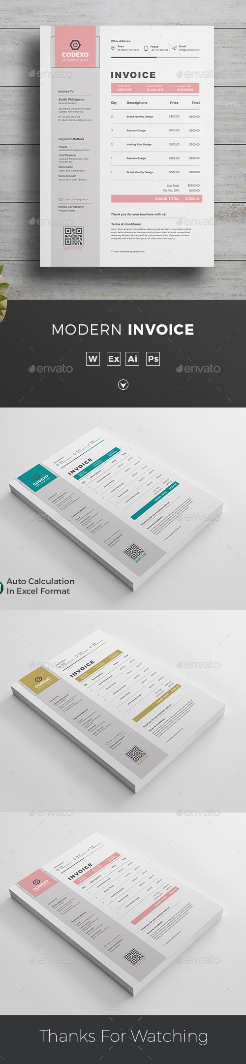 Invoice Design, Print Templates | GraphicRiver