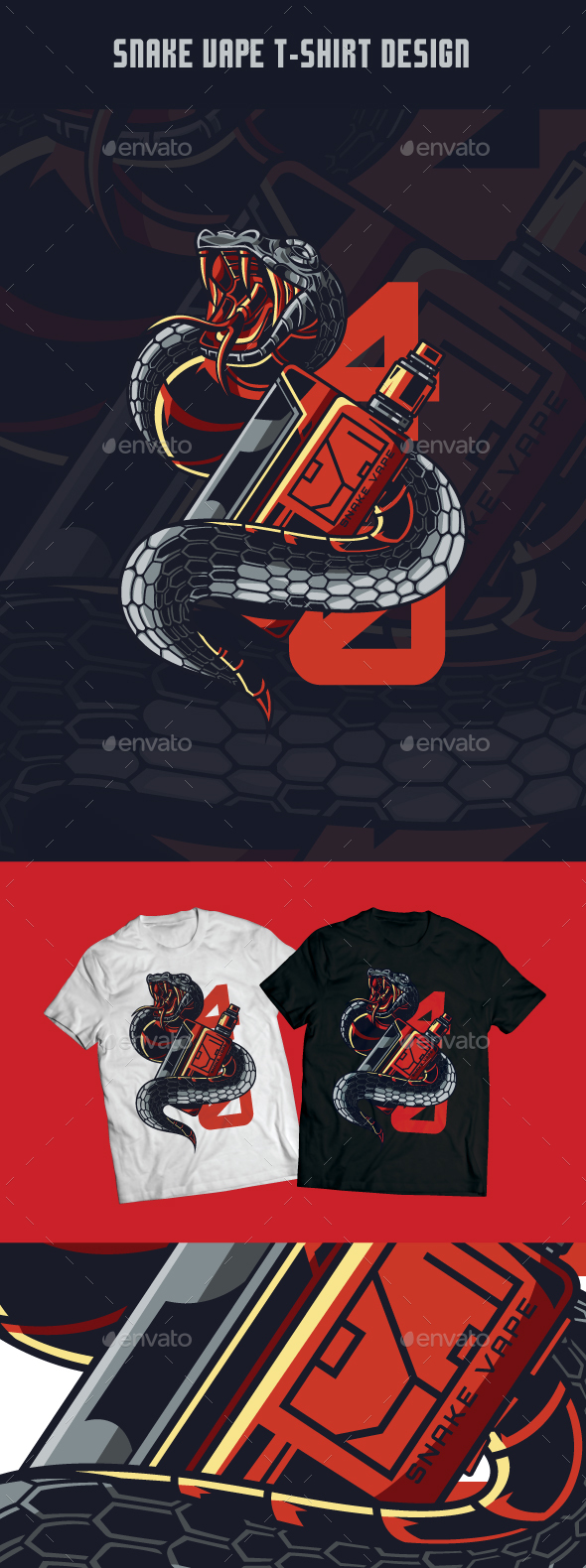 Snake Vape T-Shirt Design, T-Shirts | GraphicRiver Snake Vape T-Shirt Design, T-Shirts | GraphicRiver