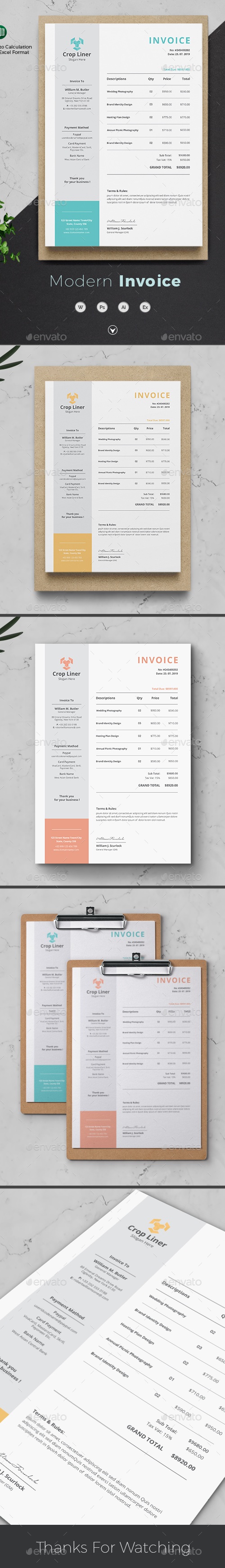 Invoice Design, Print Templates | GraphicRiver