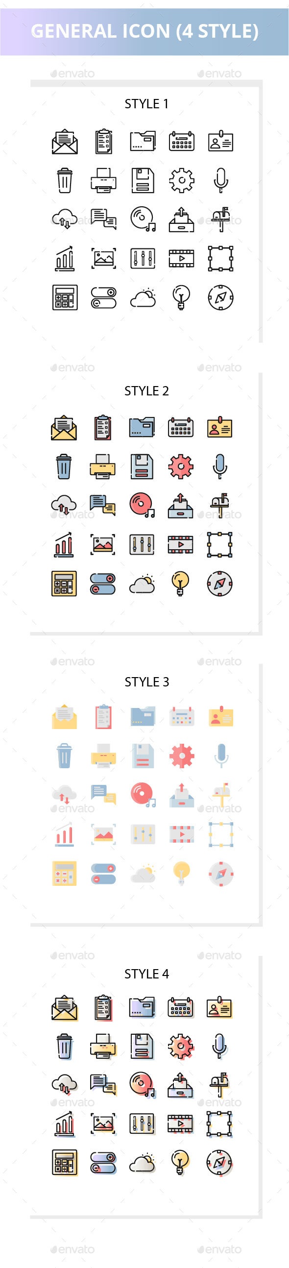 General Iconset, Icons | GraphicRiver