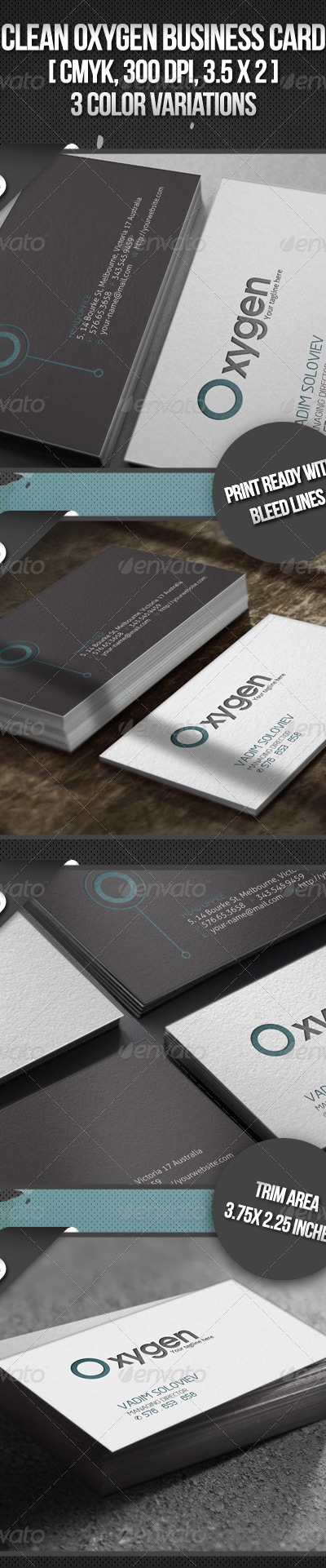 Clean Oxygen Business Card, Print Templates | GraphicRiver
