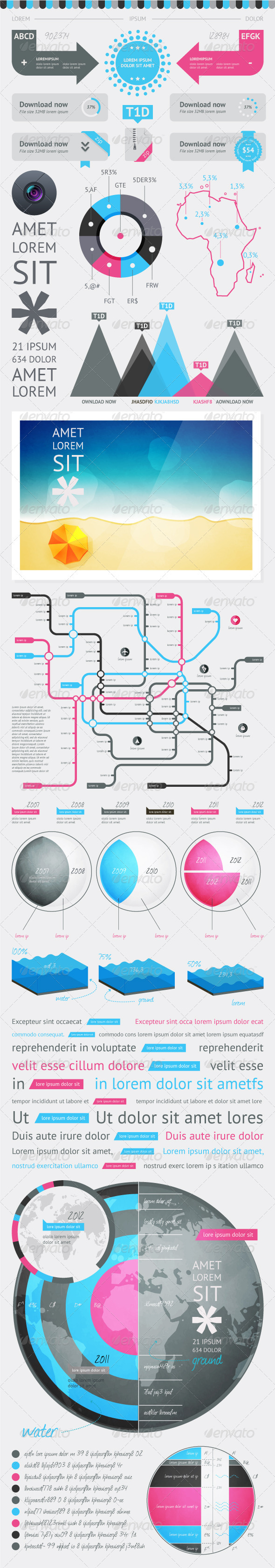 Elements of Infographics with buttons and menus , Infographics ...