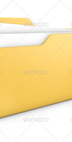 Yellow File Folder, Graphics | GraphicRiver