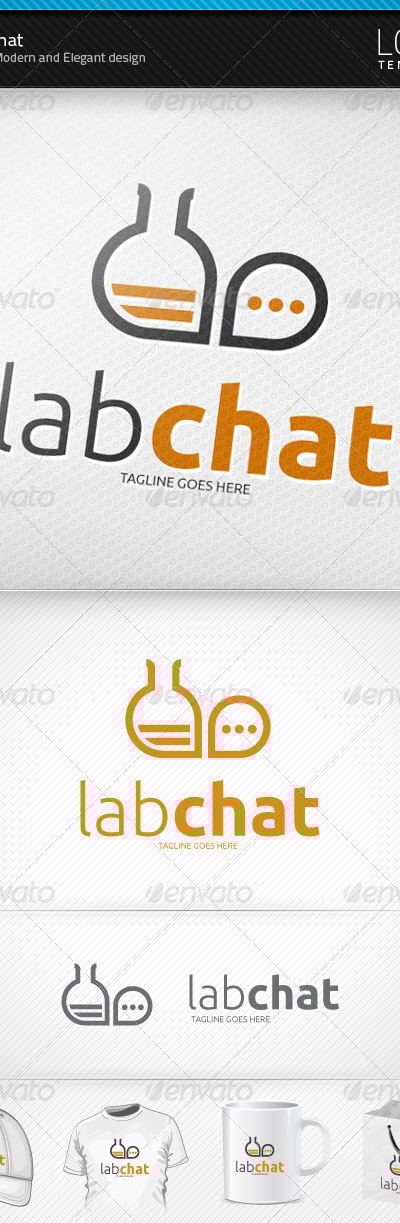 Lab Chat Logo, Logo Templates | GraphicRiver