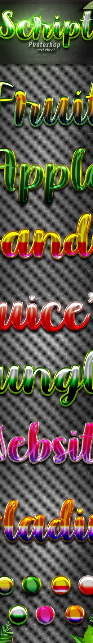 Script Photoshop Text Effect Vol 2, Add-ons | GraphicRiver