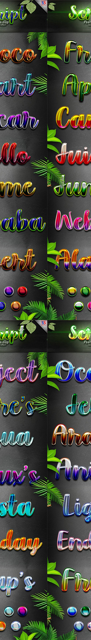 28 Bundle Script Text Effect Styles, Add-ons | GraphicRiver
