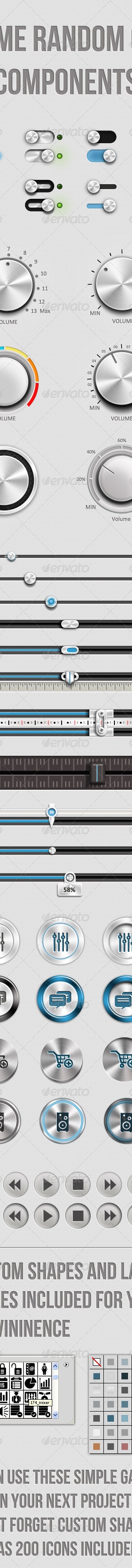 Random GUI Components For Your Own Project, Web Elements | GraphicRiver