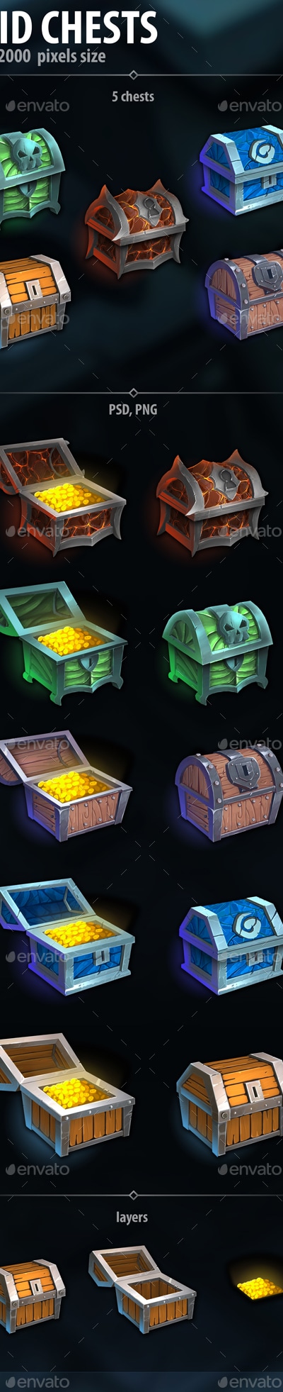 Raid Chests, Game Assets | GraphicRiver