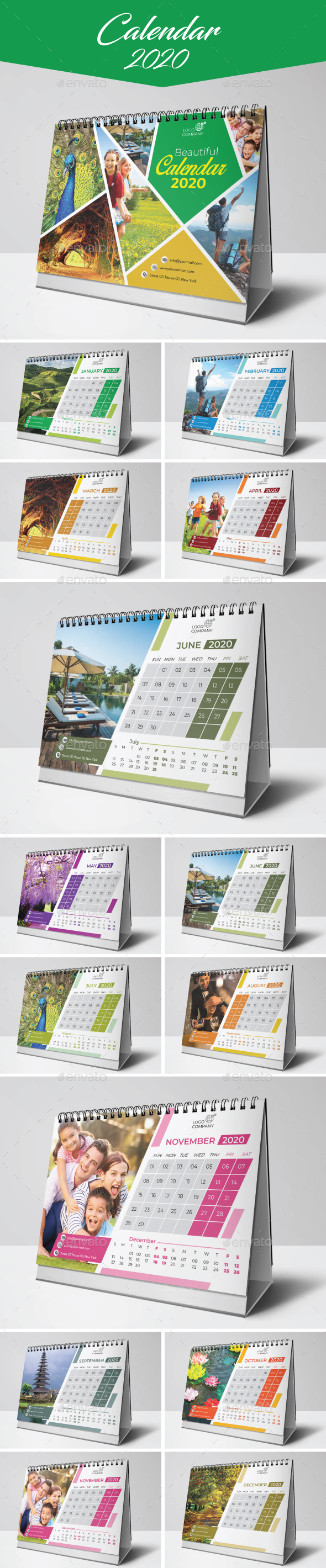 Calendar, Print Templates | GraphicRiver