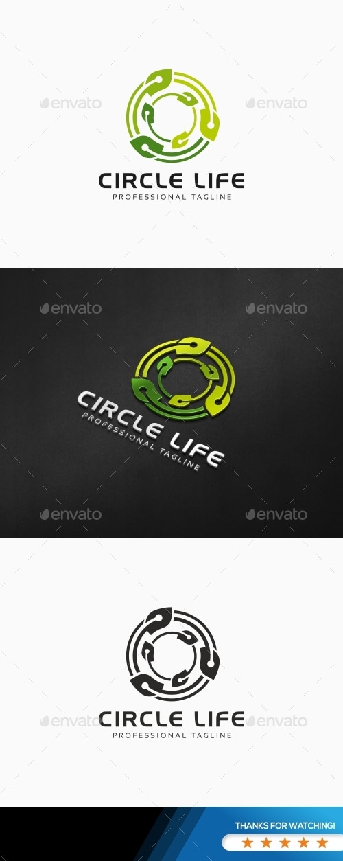 Circle Life Logo, Logo Templates | GraphicRiver
