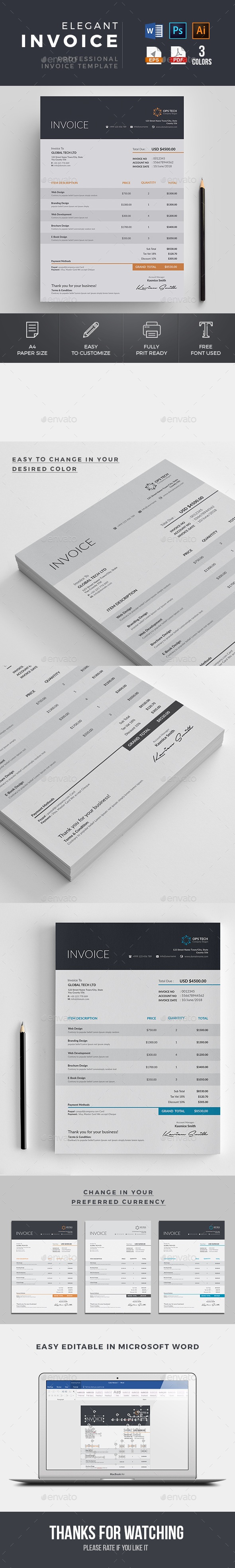 Invoice - Proposals & Invoices Stationery