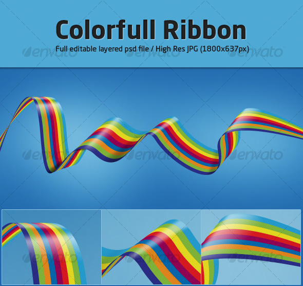 Colorfull Ribbon, Graphics | GraphicRiver