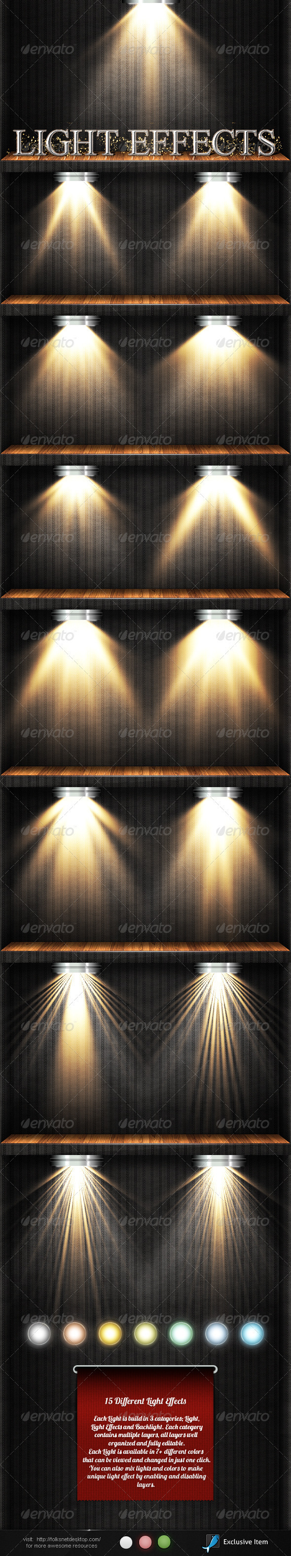 Light Effects Set 3, Graphics | GraphicRiver