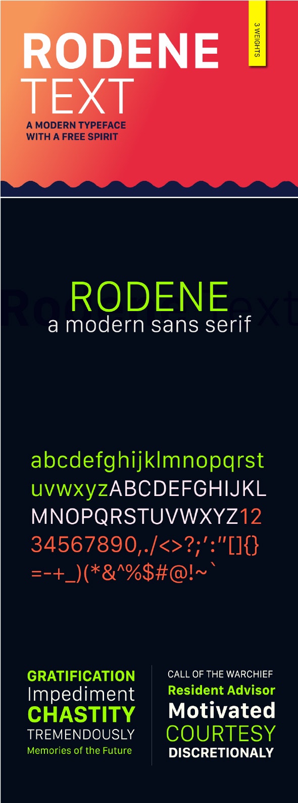 Rodene Text Font, Fonts | GraphicRiver