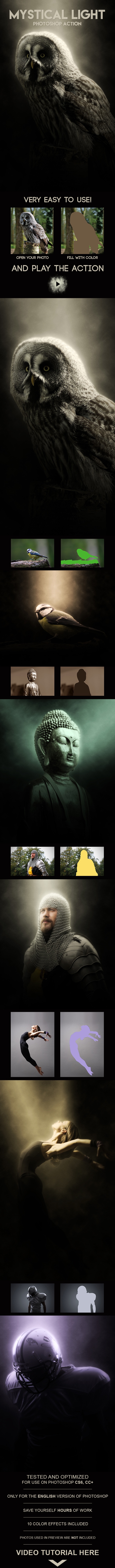 Mystical Light Photoshop Action - Photo Effects Actions