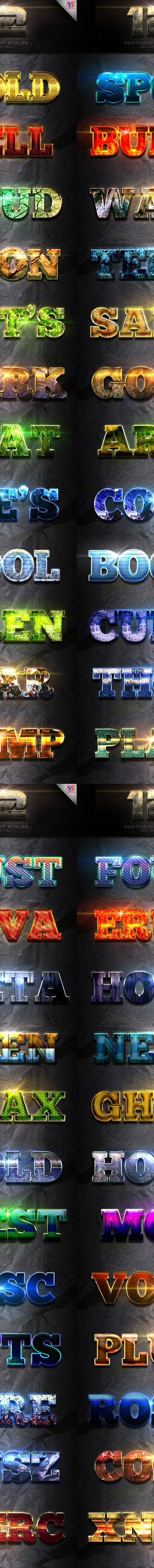 48 Text Effect Bundle Item, Add-ons | GraphicRiver