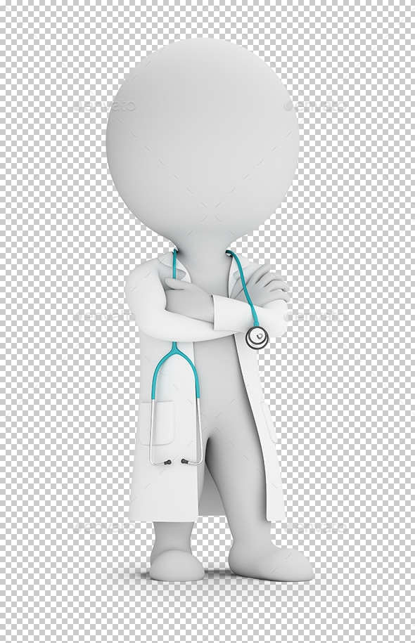 3D Small People - Doctor with Stethoscope, Graphics | GraphicRiver
