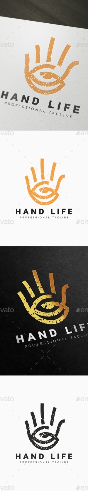 Hand Life Logo, Logo Templates | GraphicRiver