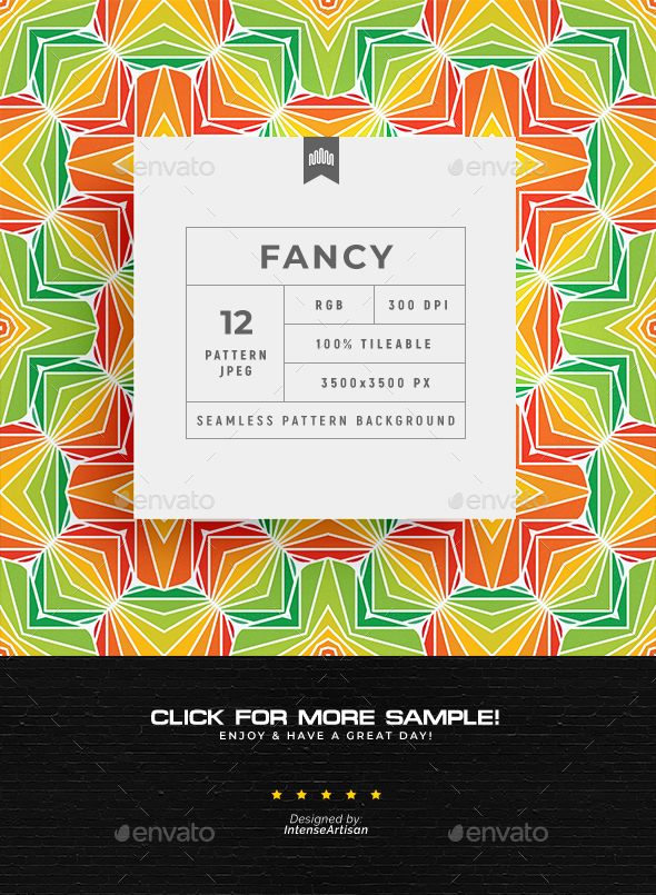 Fancy Seamless Pattern - Background, Graphics | GraphicRiver