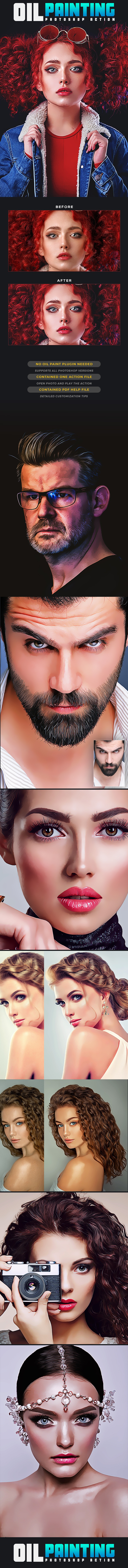 Oil Painting - Photo Effects Actions