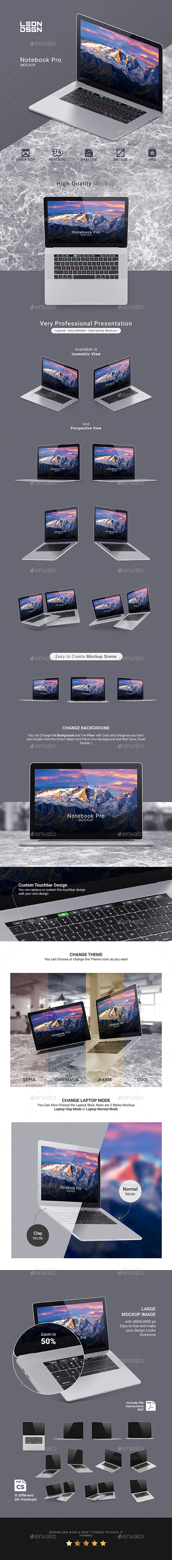 Notebook / Laptop Mockup - Laptop Displays