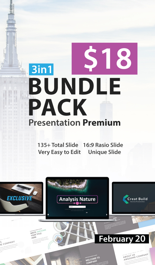 Bundle Pack 3in1 Powerpoint, Presentation Templates | GraphicRiver