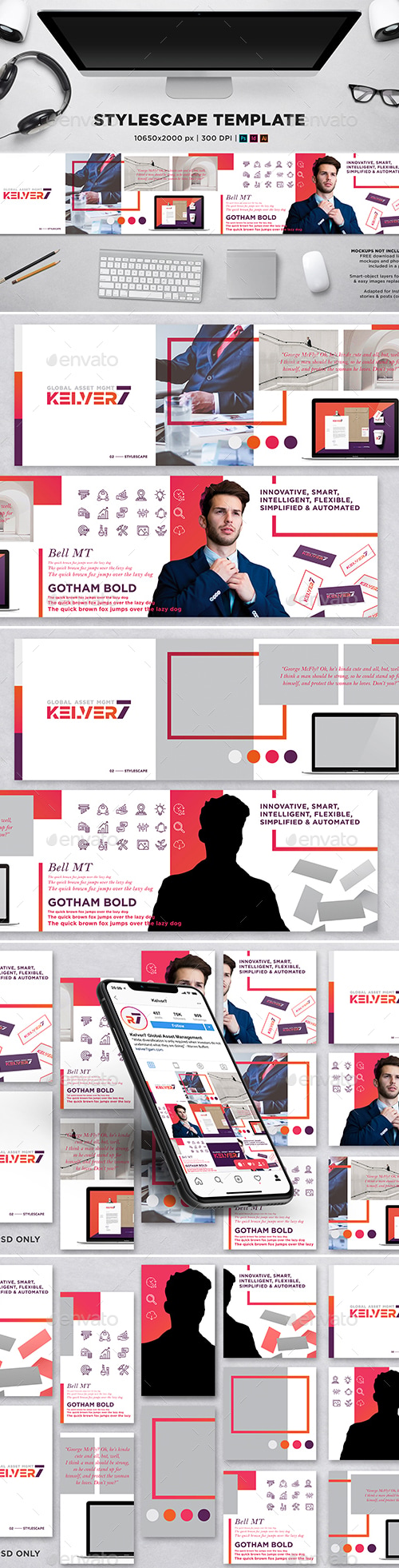 Stylescape / Moodboard Template 02, Print Templates | GraphicRiver
