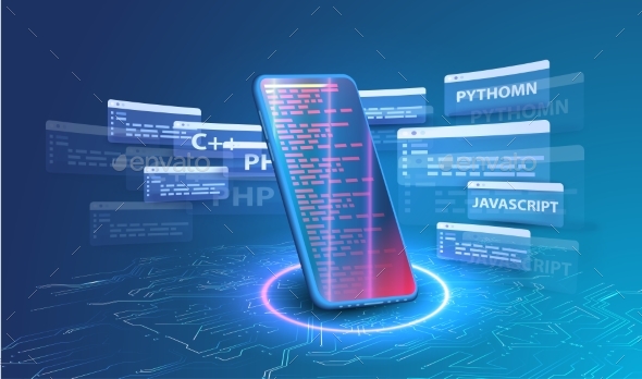 Software Development, Programming, Coding Vector, Vectors | GraphicRiver