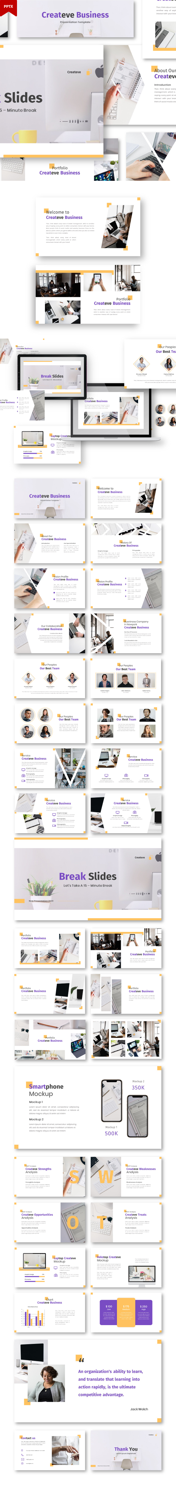 Createve Business Powerpoint Template, Presentation Templates ...