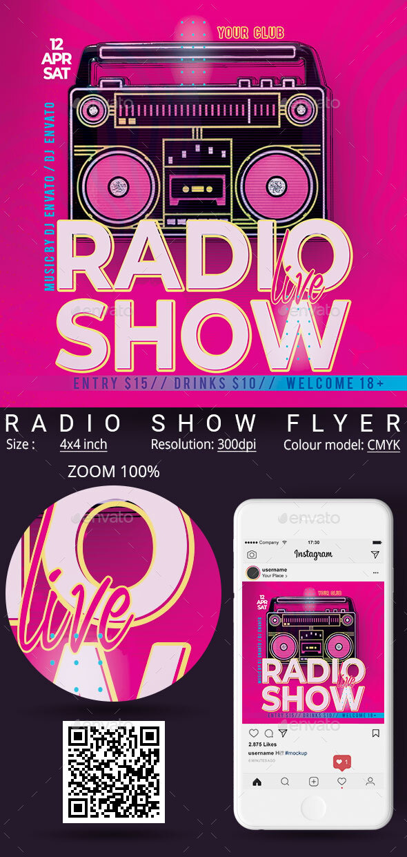 Radio Show Flyer, Print Templates | GraphicRiver