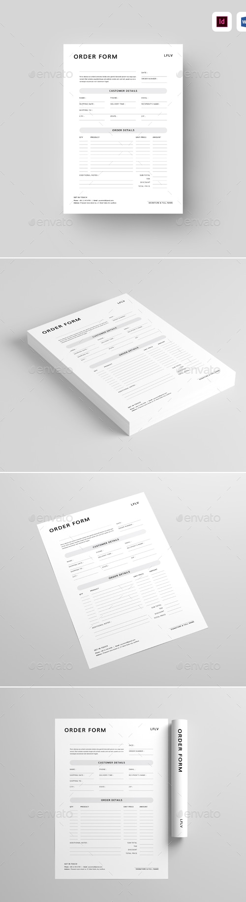 Order Form, Print Templates | GraphicRiver
