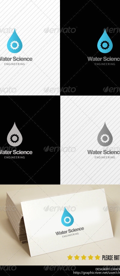 Water Science Logo Template, Logo Templates | GraphicRiver