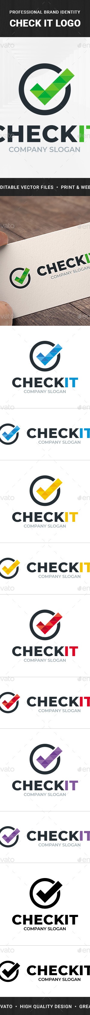 Check It Logo Template, Logo Templates | GraphicRiver