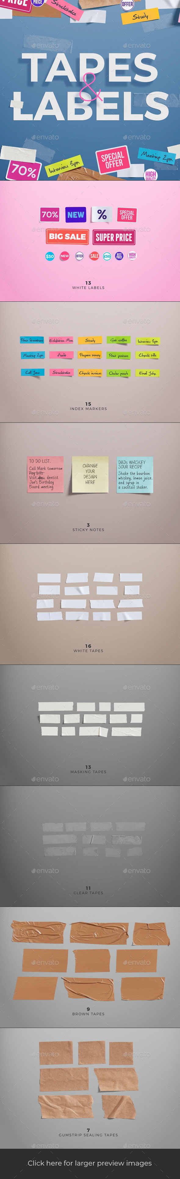 Tapes & Labels, Graphics | GraphicRiver