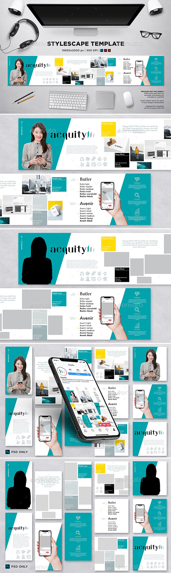 Stylescape / Moodboard Template 03, Print Templates | GraphicRiver