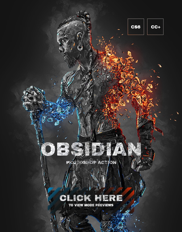 Obsidian Photoshop Action - Photo Effects Actions