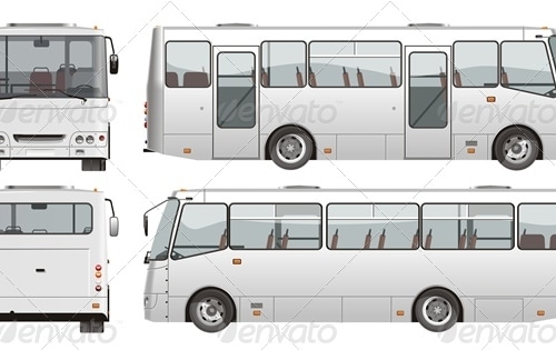 Vector Bus, Vectors | GraphicRiver