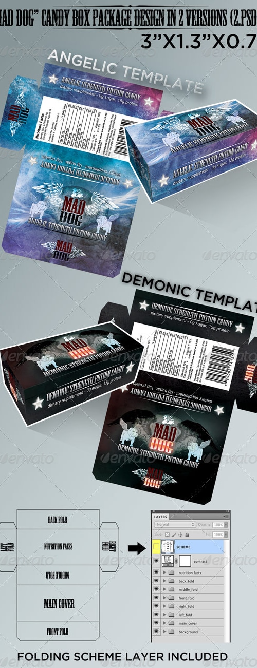 Candy Box, Print Templates | GraphicRiver