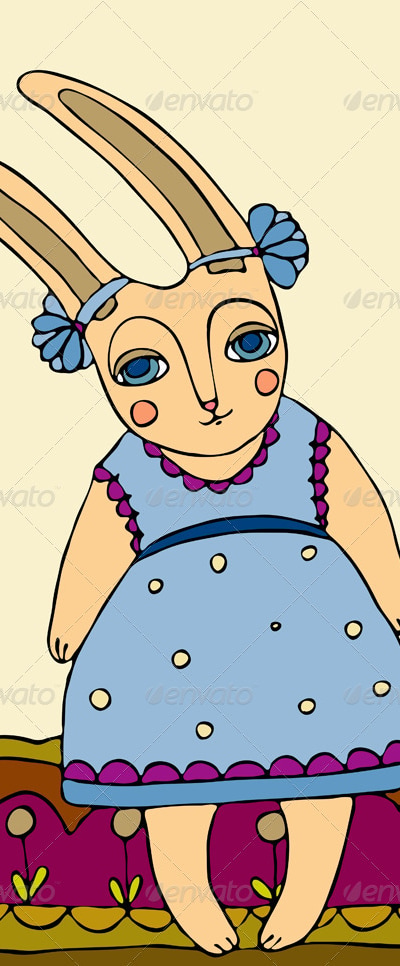Rabbit Girl, Vectors | GraphicRiver