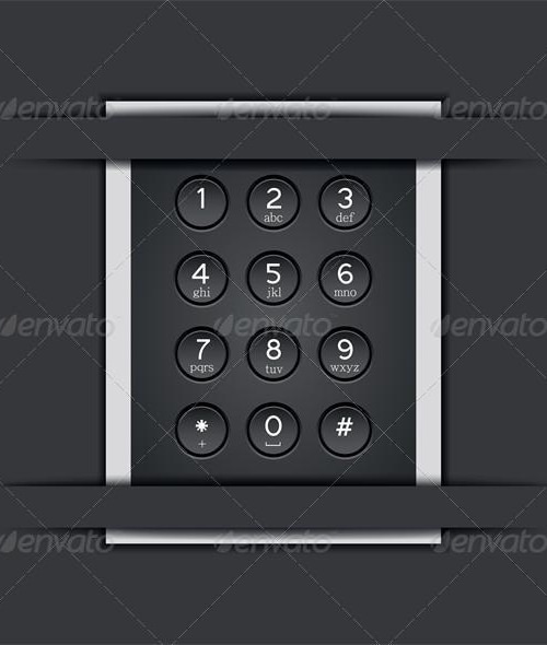 Vector phone keypad background, Vectors | GraphicRiver