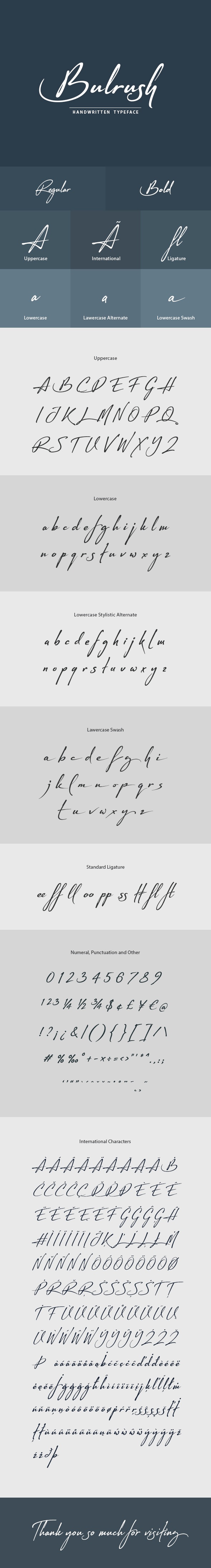 Bulrush Handwritten Font, Fonts | GraphicRiver