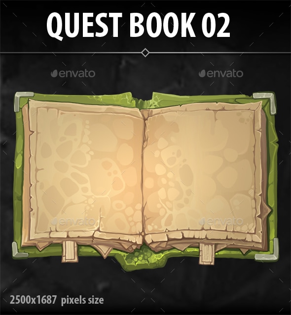 Quest Book 02, Game Assets | GraphicRiver