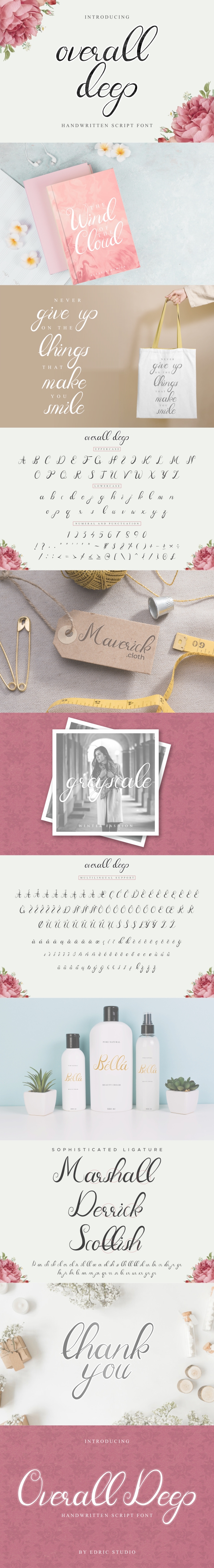 Overall Deep Font, Fonts | GraphicRiver