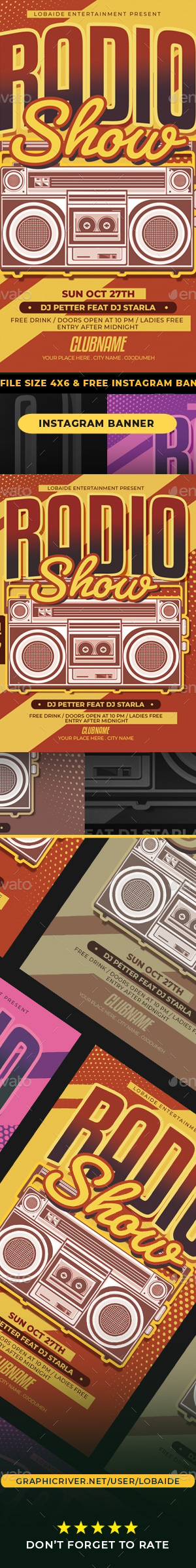 Radio Show Flyer, Print Templates | GraphicRiver