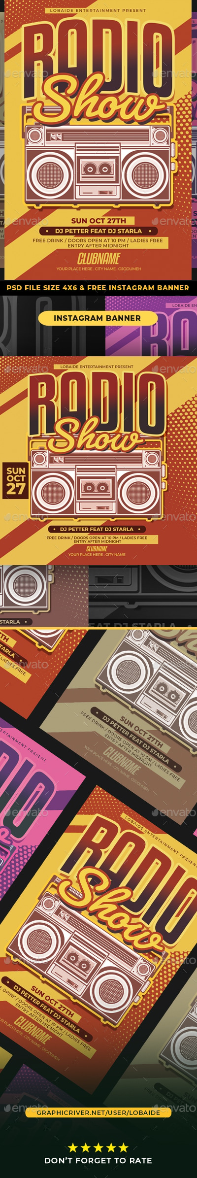 Radio Show Flyer, Print Templates | GraphicRiver