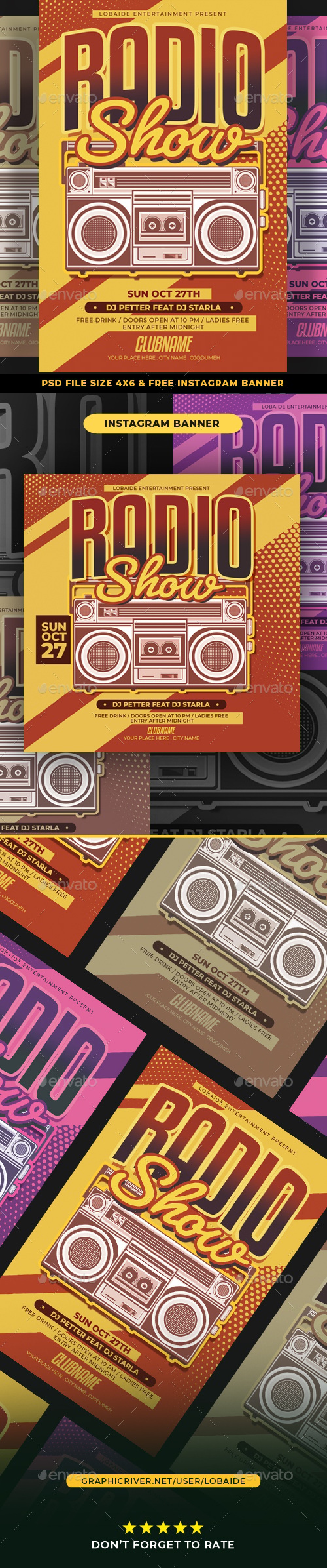 Radio Show Flyer, Print Templates | GraphicRiver