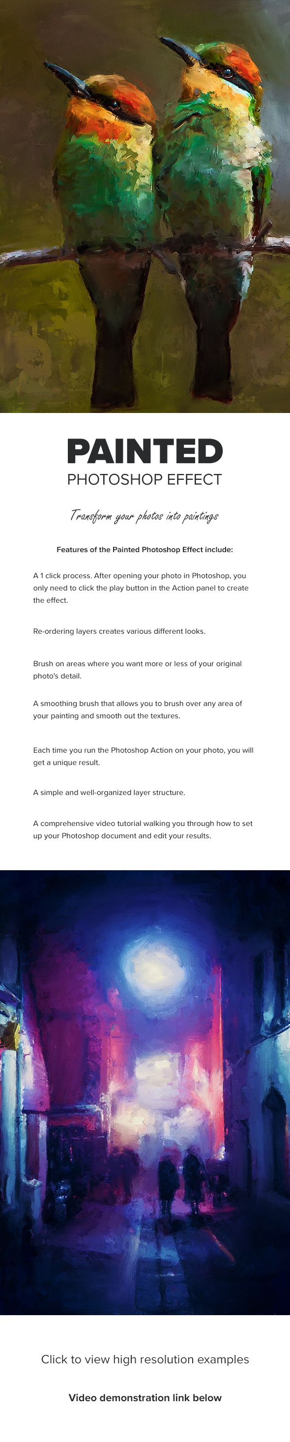 Painted Photoshop Effect - Photo Effects Actions